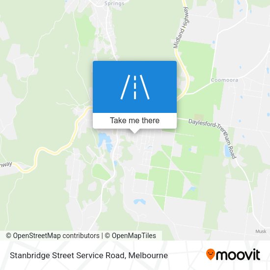 Stanbridge Street Service Road map