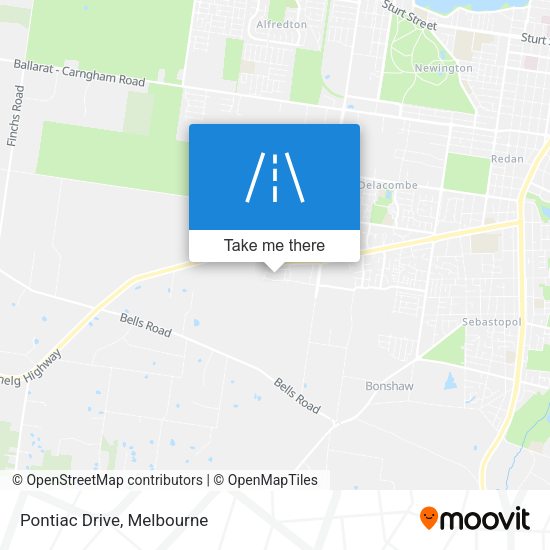 Pontiac Drive map