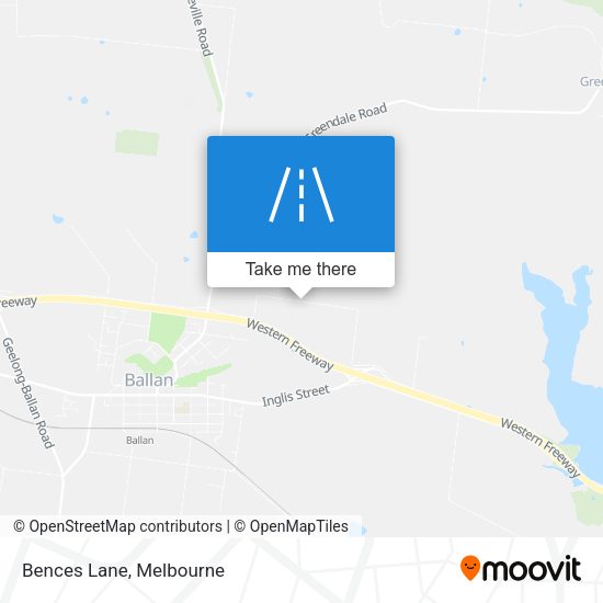 Bences Lane map