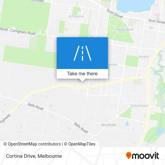 Cortina Drive map