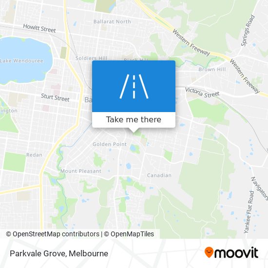 Mapa Parkvale Grove