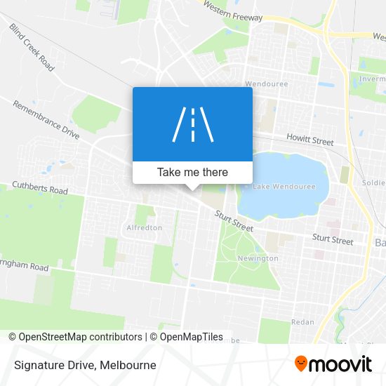Signature Drive map