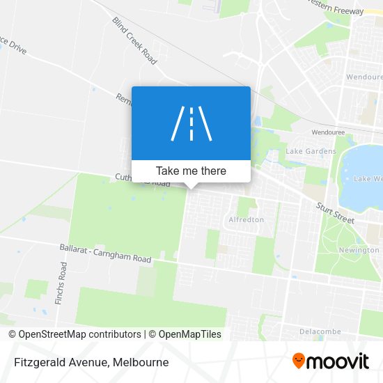Fitzgerald Avenue map