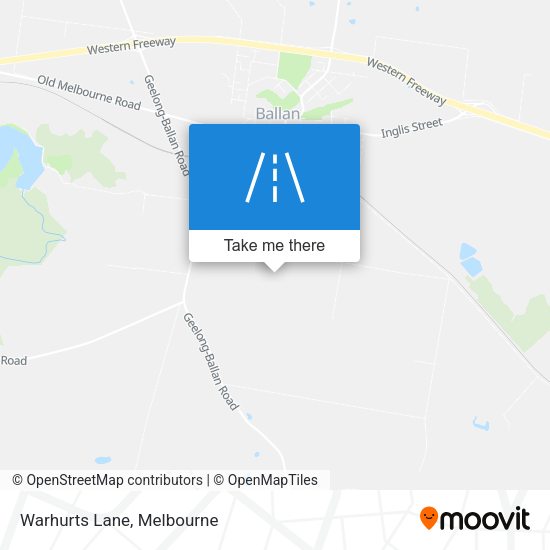 Warhurts Lane map