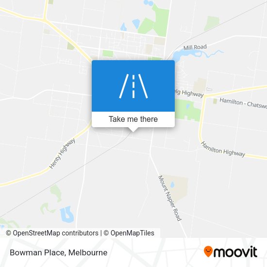 Bowman Place map