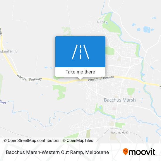 Bacchus Marsh-Western Out Ramp map
