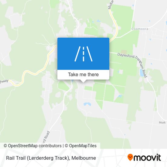 Rail Trail (Lerderderg Track) map