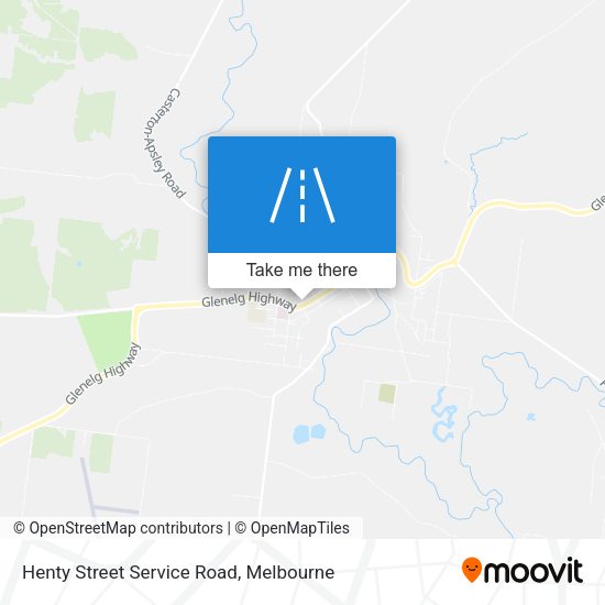Henty Street Service Road map