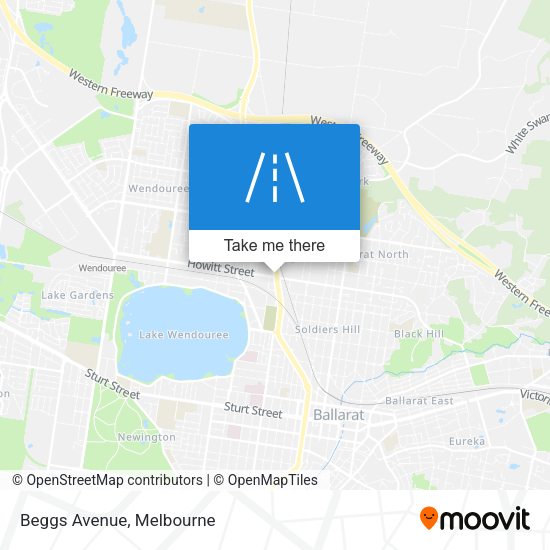 Beggs Avenue map