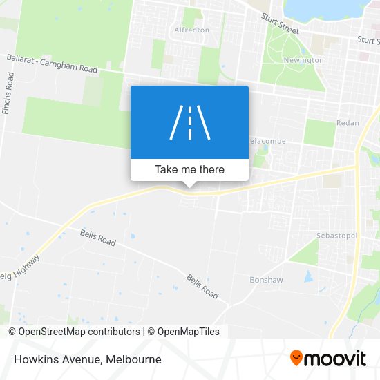 Howkins Avenue map