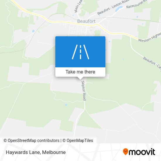 Haywards Lane map