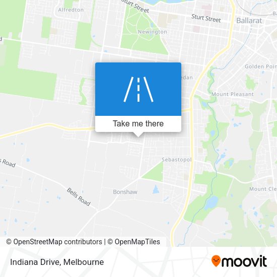 Indiana Drive map