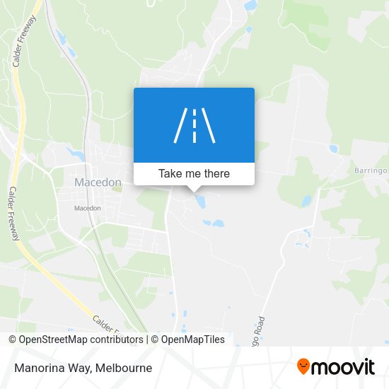 Manorina Way map