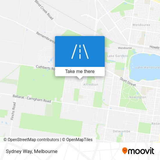 Sydney Way map