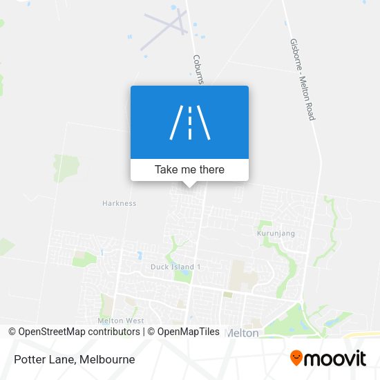 Potter Lane map