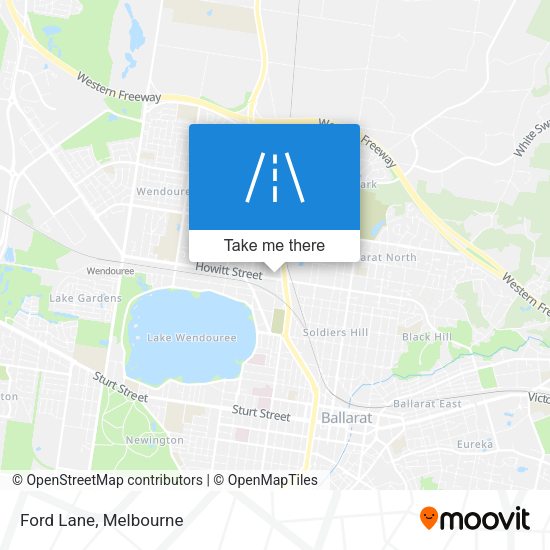 Ford Lane map