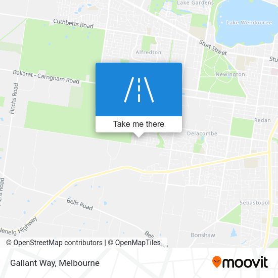 Gallant Way map