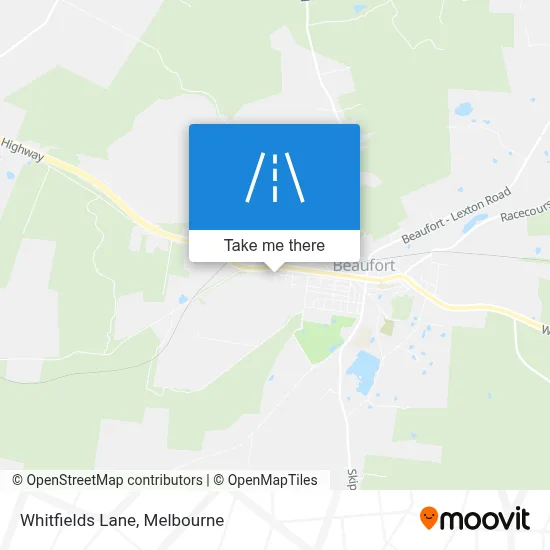 Mapa Whitfields Lane