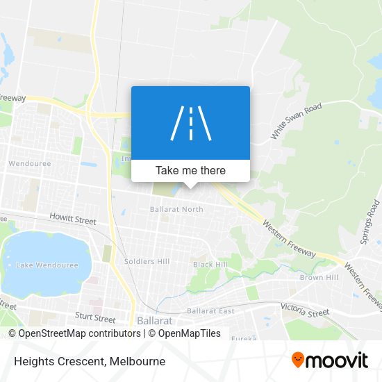 Heights Crescent map