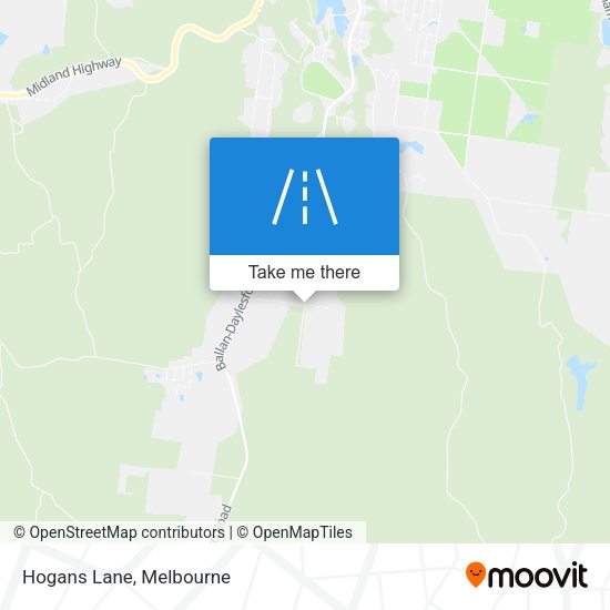 Hogans Lane map
