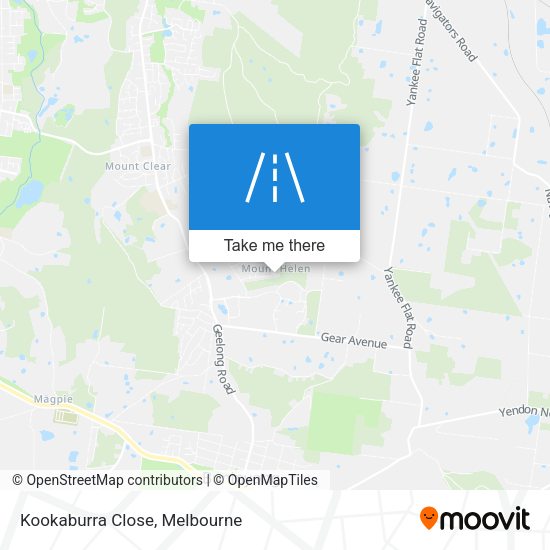 Kookaburra Close map