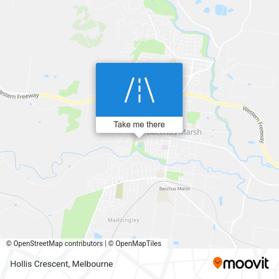 Hollis Crescent map