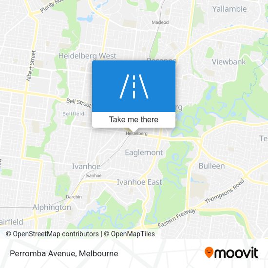 Perromba Avenue map
