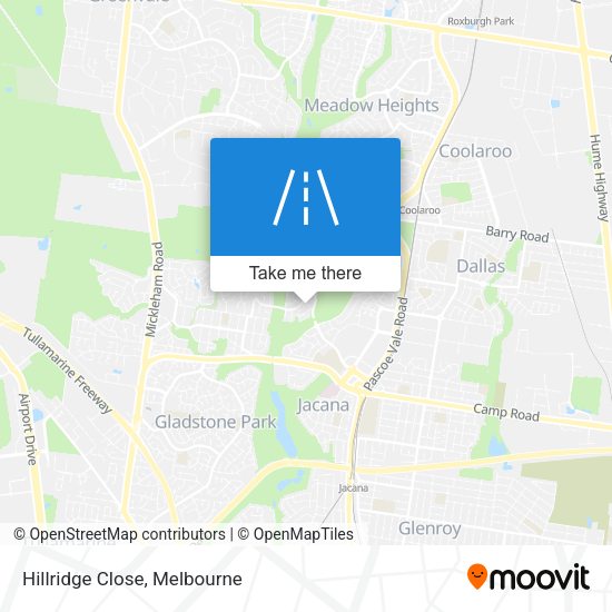 Hillridge Close map