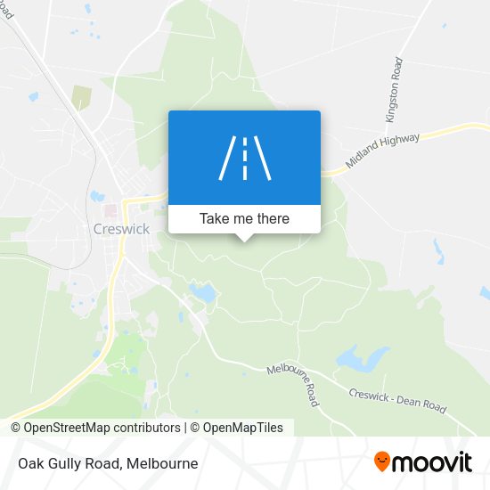 Oak Gully Road map