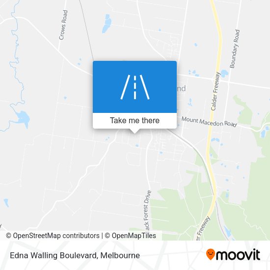 Edna Walling Boulevard map