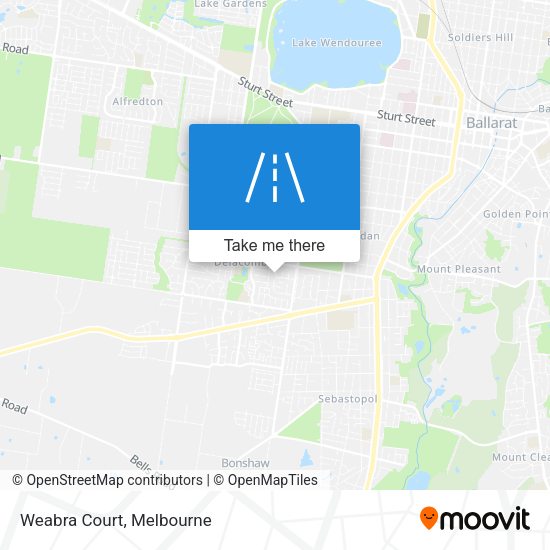 Weabra Court map