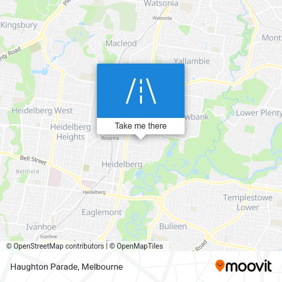 Haughton Parade map