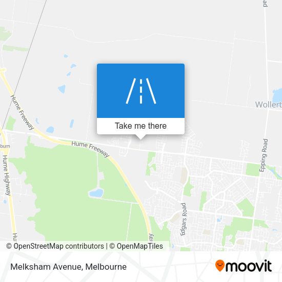 Melksham Avenue map