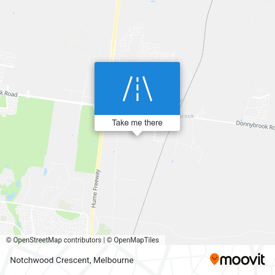 Notchwood Crescent map