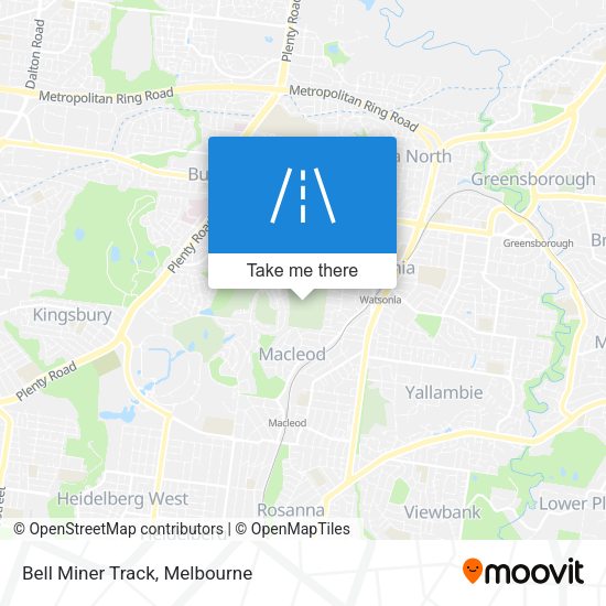 Bell Miner Track map