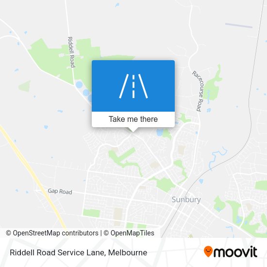 Riddell Road Service Lane map