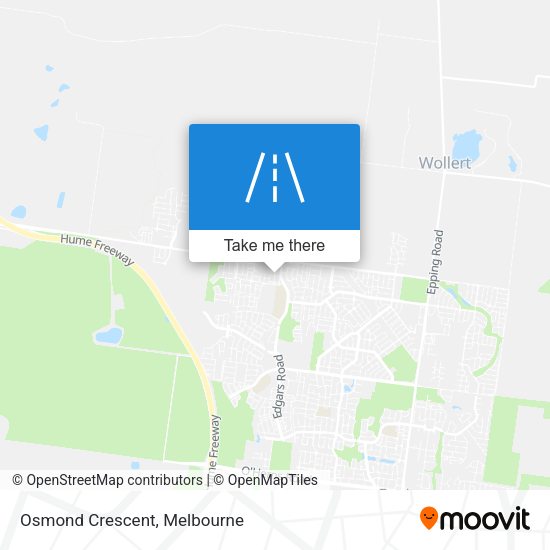 Osmond Crescent map