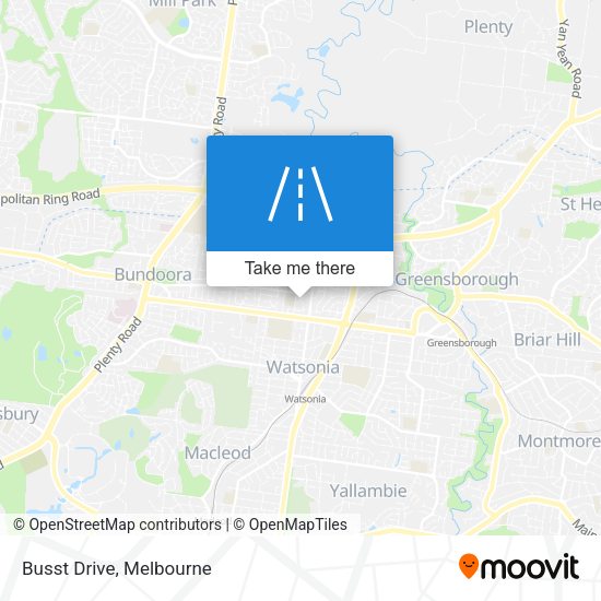 Busst Drive map