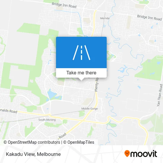 Kakadu View map
