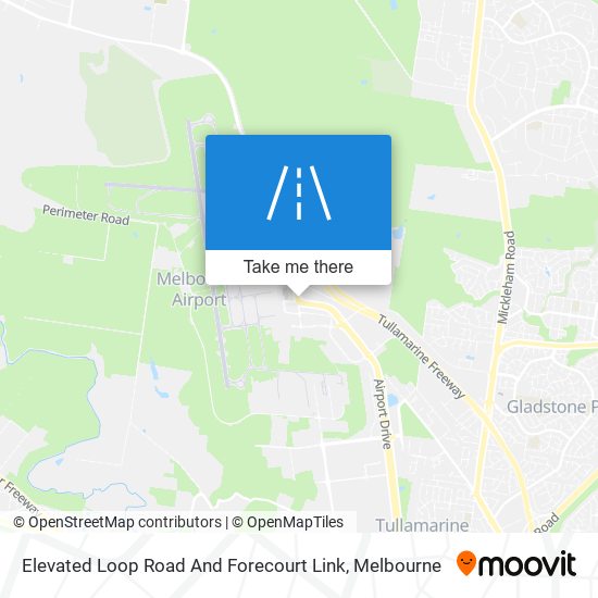 Elevated Loop Road And Forecourt Link map