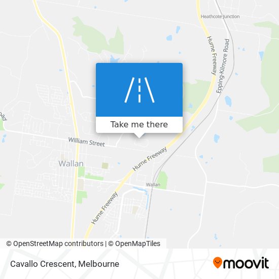 Cavallo Crescent map