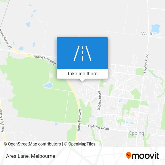 Ares Lane map