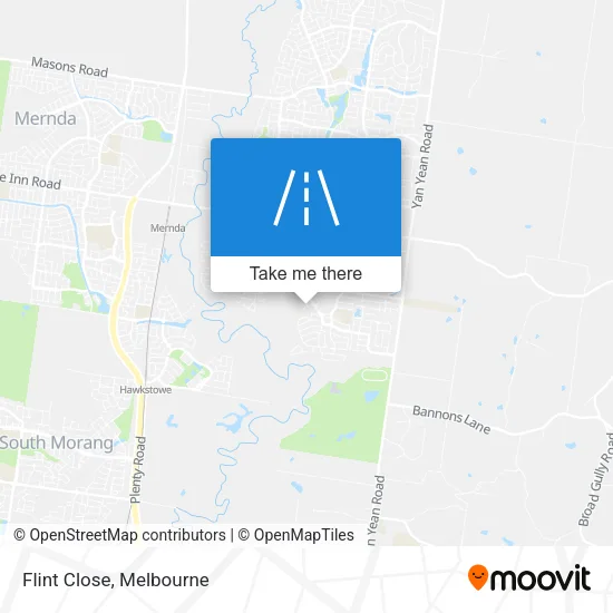 Flint Close map