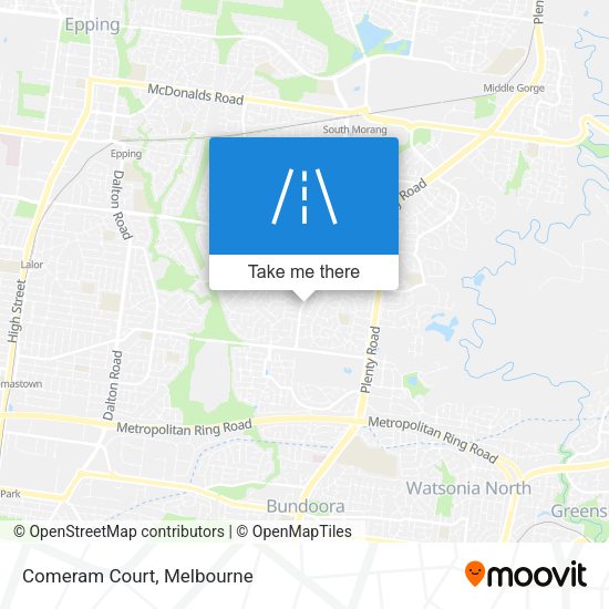 Comeram Court map
