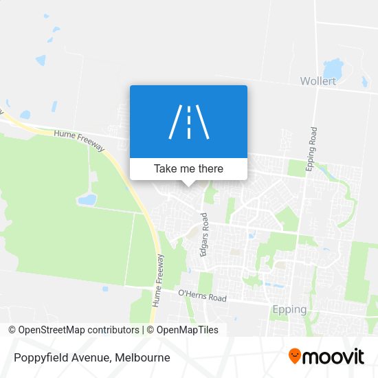 Poppyfield Avenue map