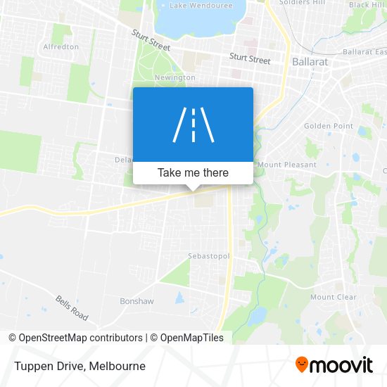 Tuppen Drive map