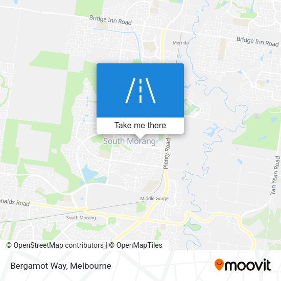 Bergamot Way map