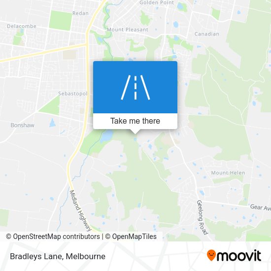 Bradleys Lane map