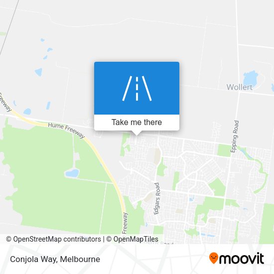 Conjola Way map
