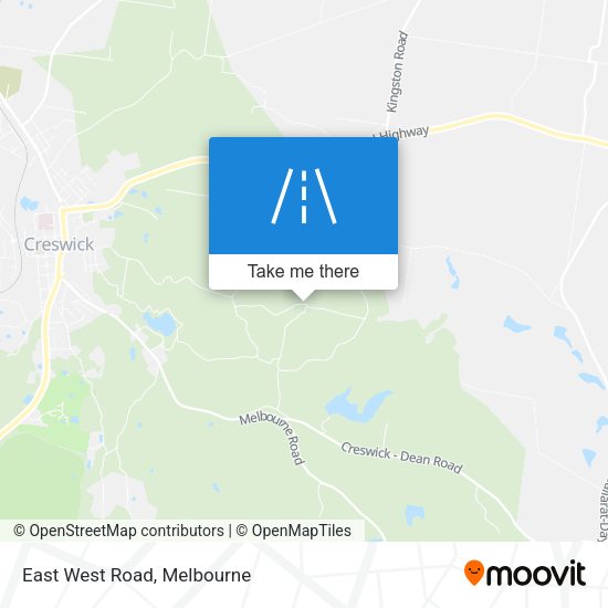 East West Road map